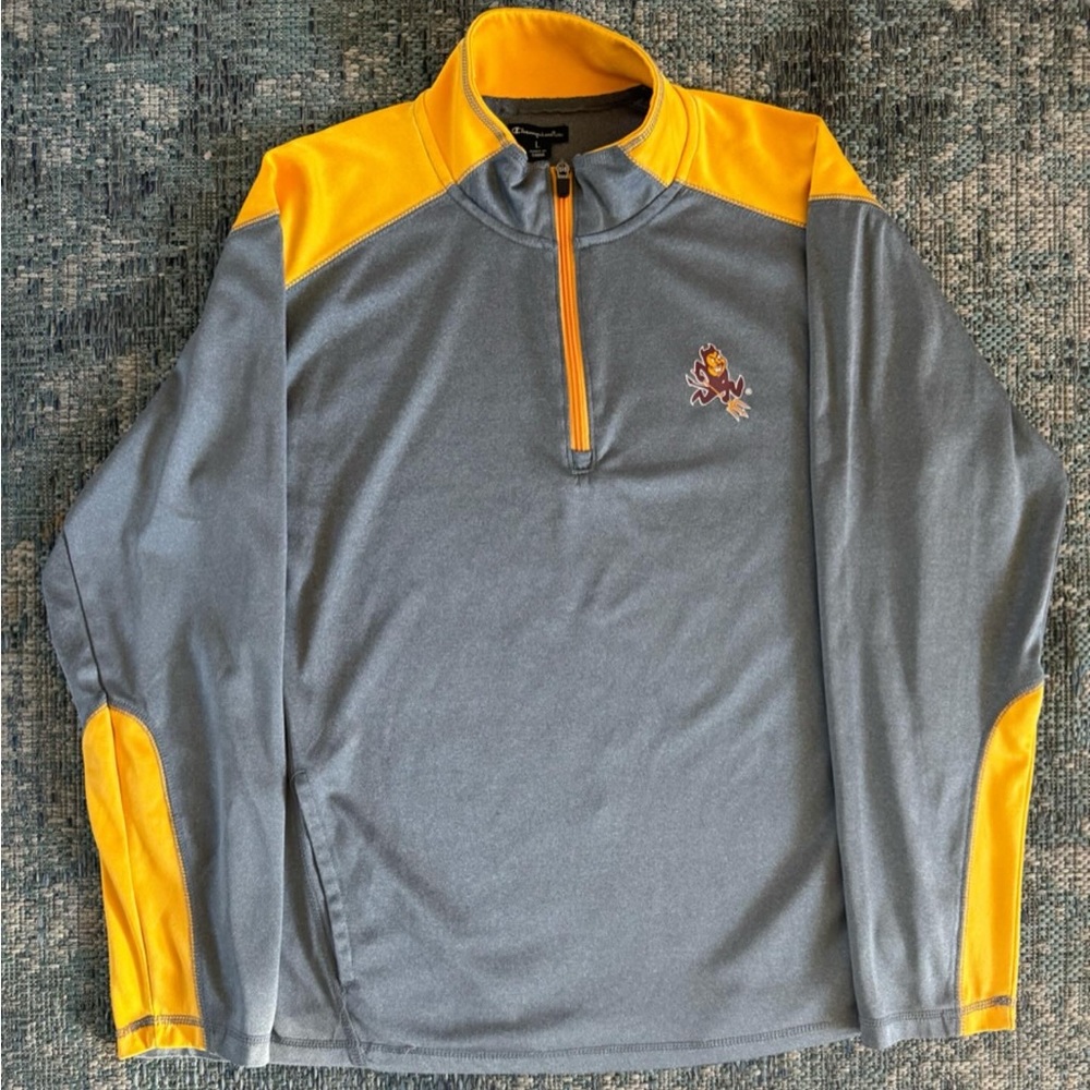 Large Champion Arizona State University Zip Up Jacket